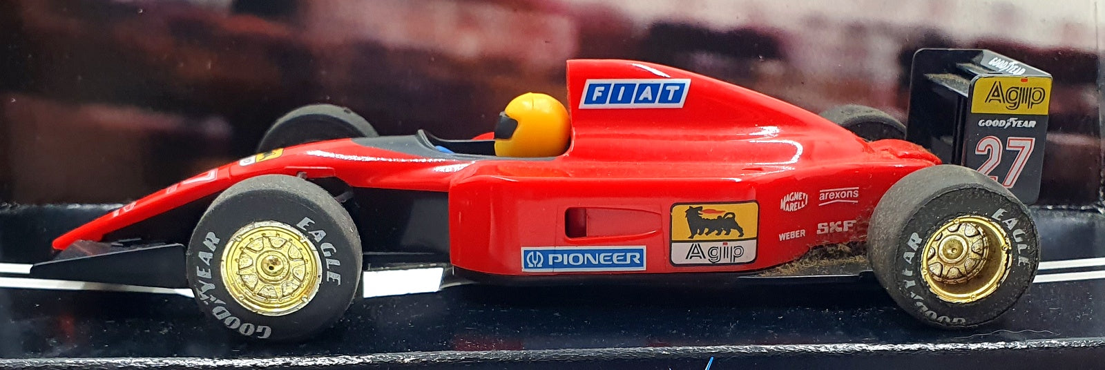 Scalextric 1/32 Scale Slotcar C410 - Ferrari 643 F1 #27 - Yellow Helmet