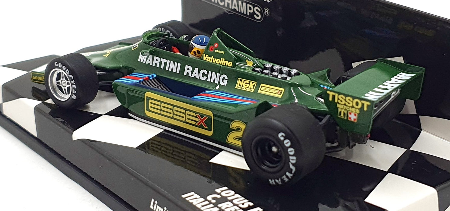 Minichamps 1/43 Scale 400 790102 - F1 Lotus Ford 79 #2 Italian GP 1979 Reutemann
