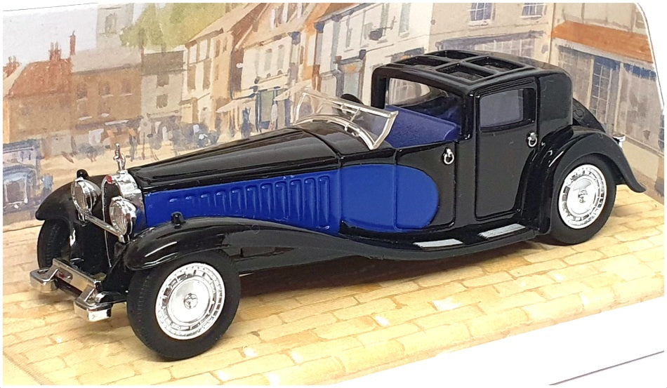 Matchbox Appx 12cm Long Diecast YY45 - Bugatti Royale - Black/Blue