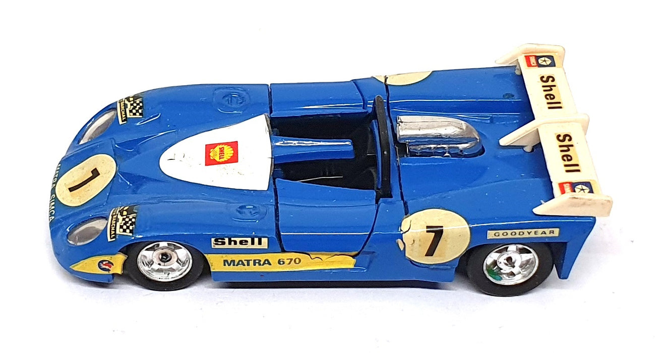 Norev Jet-Car 1/43 Scale 832 - Matra Simca 670B Courte Race Car #7 - Blue