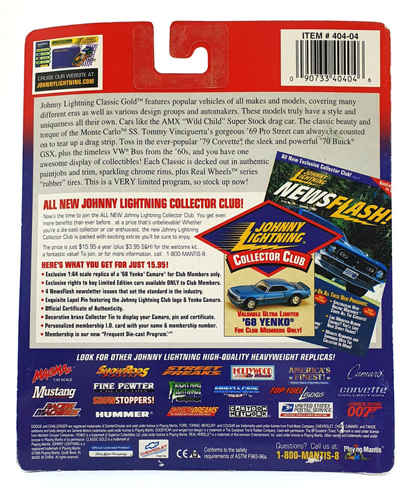 Johnny Lightning 1/64 Scale 404-04 Classic Gold 1941 Willy's Pro Stock - Black