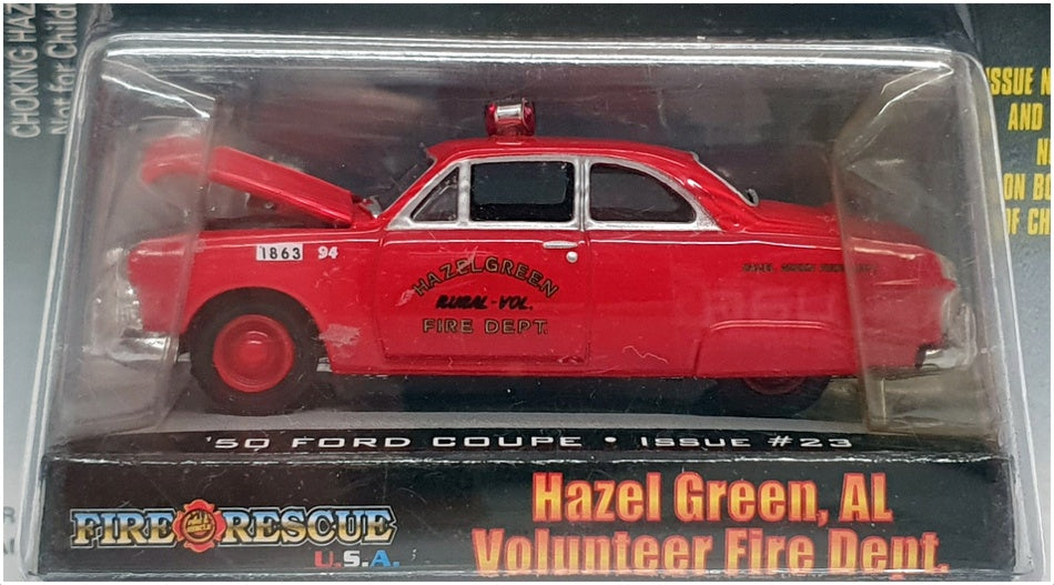 Racing Champions 1/64 Scale 94720 - 1950 Ford Coupe Hazel Green FD - Red
