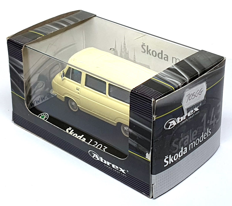 Abrex 1/43 Scale Diecast 705GG - Skoda 1203 Minibus - Yellow