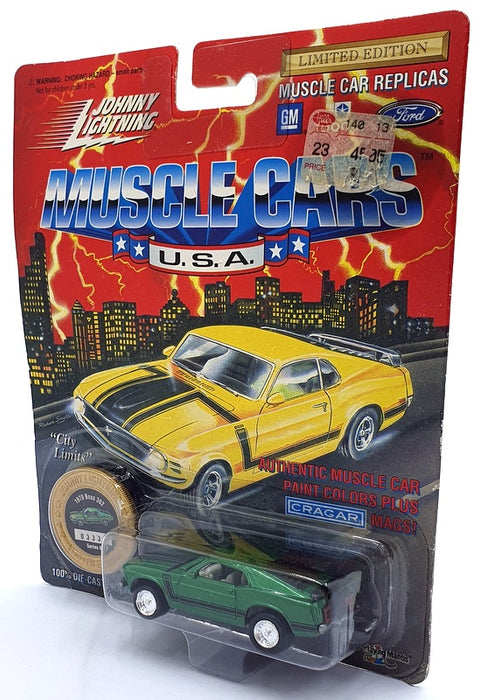 Johnny Lightning 1/64 Scale 200-180 - Muscle Cars 1970 Mustang Boss 302 - Green