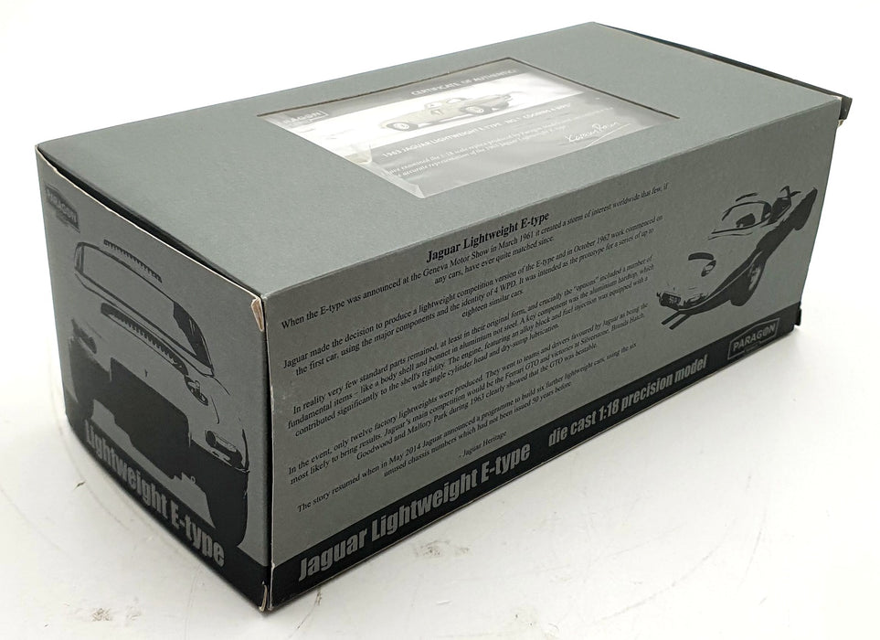 Paragon 1/18 Scale Diecast PA-98341 - Jaguar Lightweight E-Type Coombs 1963