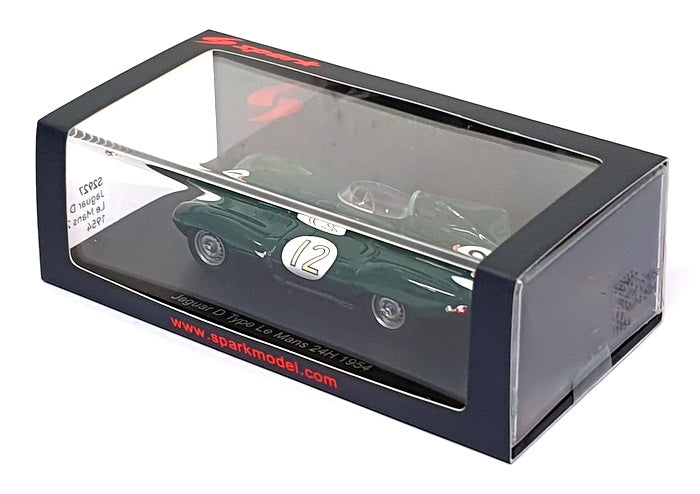 Spark Model 1/43 Scale S2927 - Jaguar D Type #12 Le Mans 24H 1954 - Green