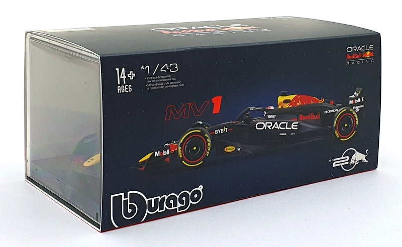 Burago 1/43 Scale 18-38098 - F1 Red Bull Oracle RB20 #1 Verstappen