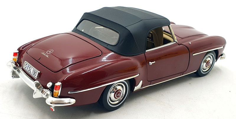 Norev 1/18 Scale Diecast DC221124T - Mercedes-Benz 190 SL - Dark Red