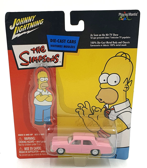Johnny Lightning 1/64 Scale 380-01 - The Simpsons Pink Sedan Car - Homer Simpson