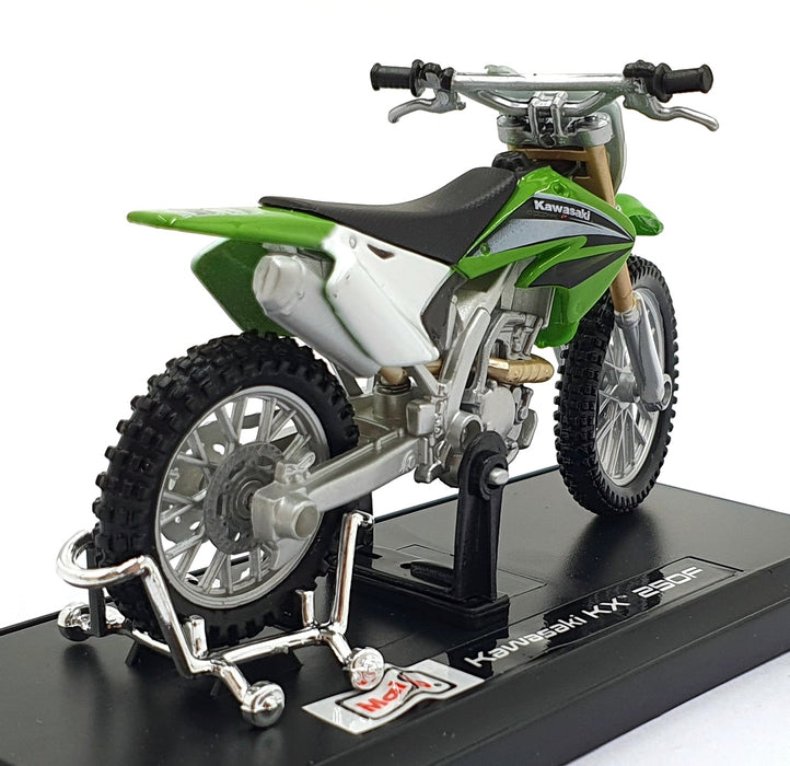Maisto 1/18 Scale 04045 - Kawasaki KX 250F Motorbike - Green/White
