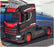 Burago 1/43 Scale Haulers Custom Cabs 18-32207 - Scania Truck - Black/Red
