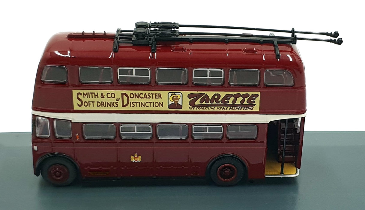 Corgi 1/76 Scale OM41414A - ROE Trolleybus Doncaster Dual Destination - Dark Red