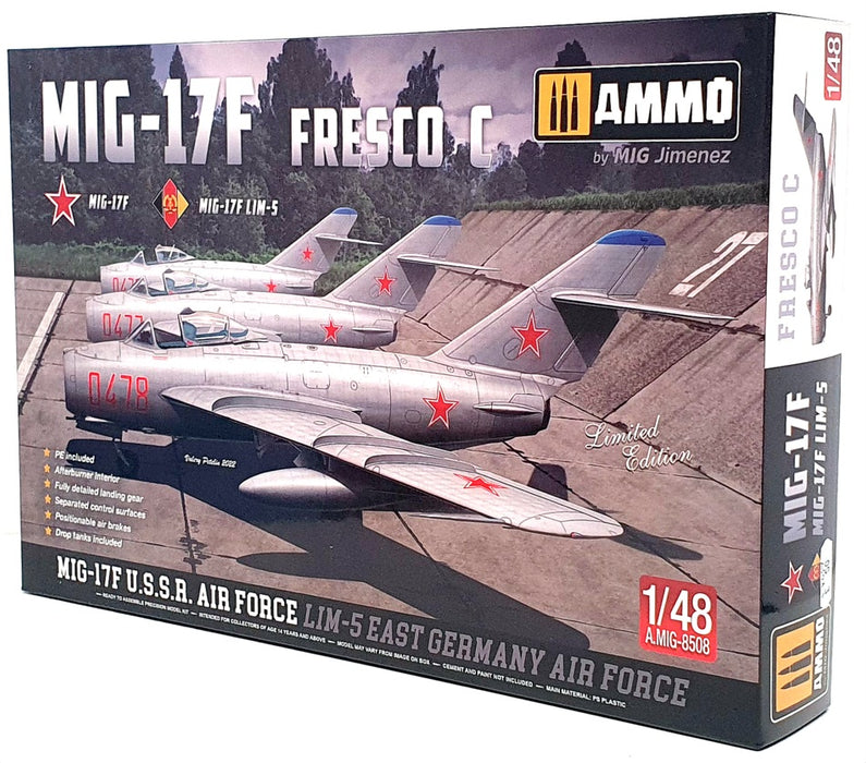 Ammo By Mig Jimenez 1/48 Scale Kit A.MIG-8508 - MiG-17F Fresco C U.S.S.R.