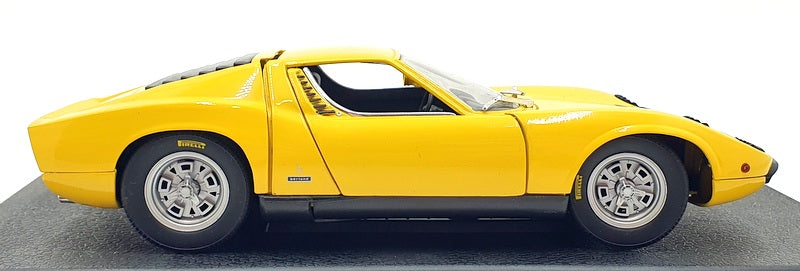 Anson 1/18 Scale Diecast 30302-W - Lamborghini Miura - Yellow