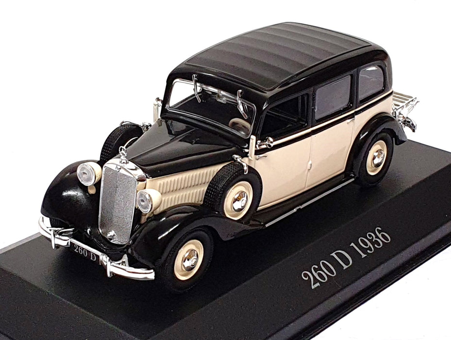 Altaya 1/43 Scale A36260 - 1936 Mercedes Benz 260 D - Cream/Black