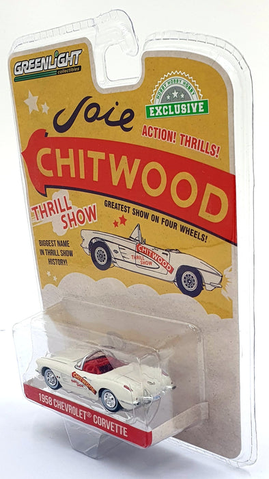 Greenlight 1/64 Scale 30330 - 1958 Chevrolet Corvette - White