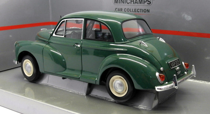 Minichamps 1/18 Scale Diecast 150 137000 - Morris Minor Saloon Green