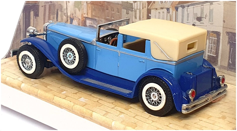 Matchbox 11cm Long Diecast YY4 - Duesenberg Model J - 2-Tone Blue