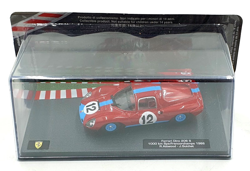 Altaya 1/43 Scale 30424L - Ferrari Dino 206 S #12 1000km Spa-Francorchamps 1966