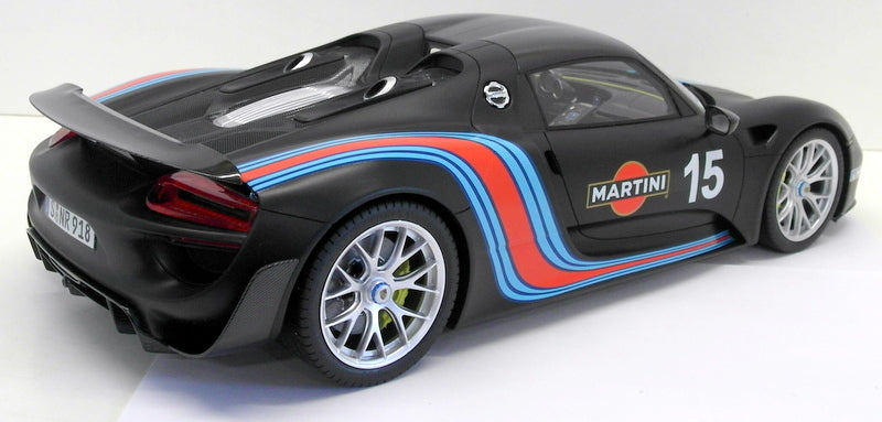 GT Spirit 1/12 Scale Resin - ZM084 Porsche 918 Spyder Martini Matt Black