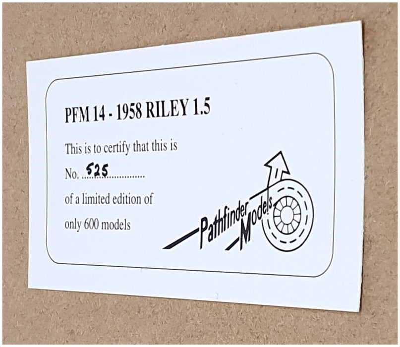 Pathfinder Models 1/43 Scale PFM14 - 1958 Riley 1.5 - Blue