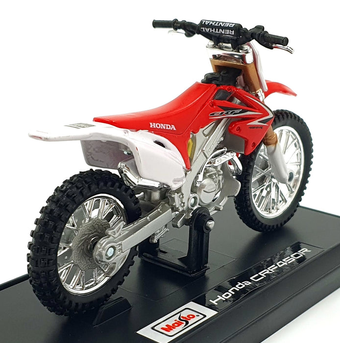 Maisto 1/18 Scale 34007-10021 - Honda CRF45OR Motorbike - Red