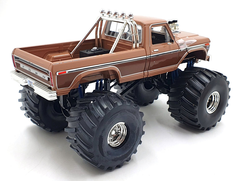 Greenlight 1/18 Scale 13557 BFT Ford F-350 Monster Truck Two-Tone Brown
