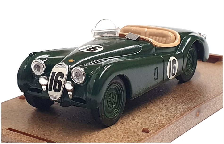 Brumm 1/43 Scale R104 - 1948 Jaguar 3.5L Race Car #16 - Green