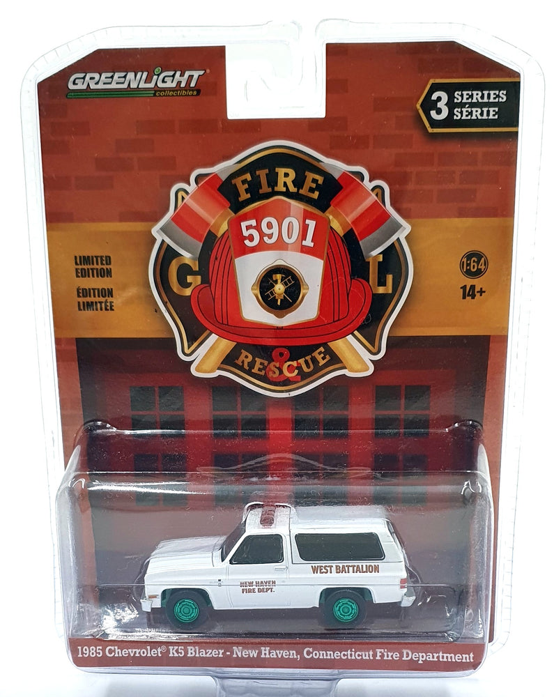 Greenlight 1/64 Scale 67030-D 1985 Chevrolet K5 Blazer Fire Department SUV