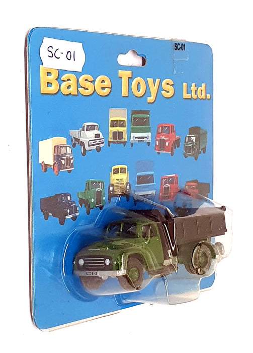 Base Toys 1/76 Scale SC-01 - Commer Superpoise Tipper Truck - Green