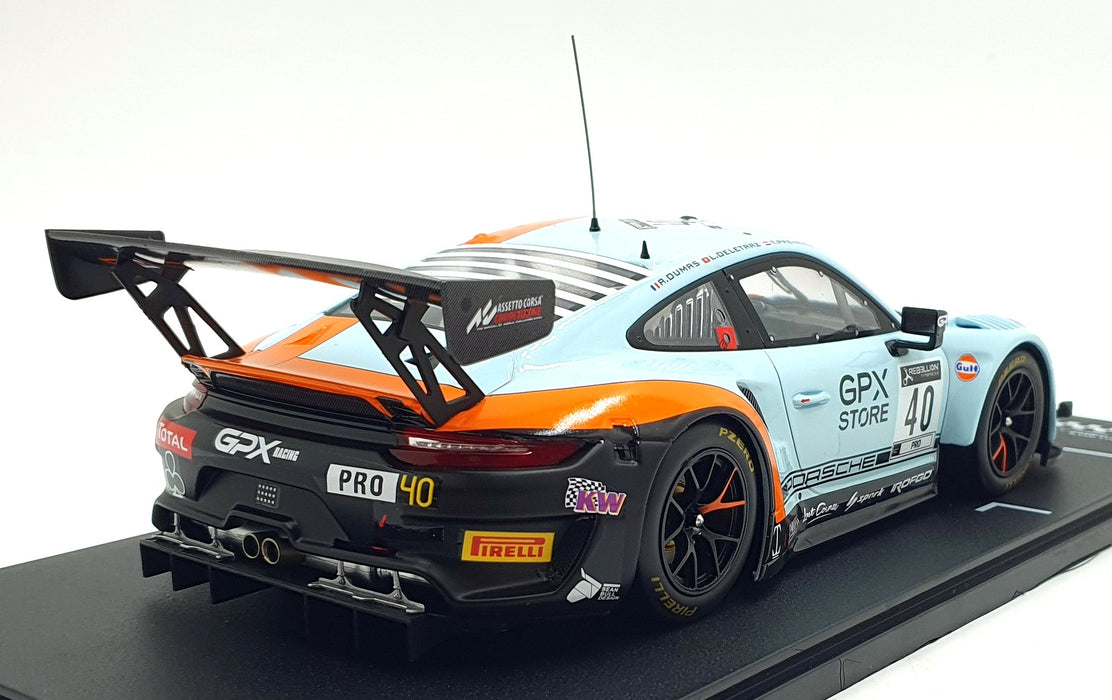 IXO 1/18 Scale LEGT18-20040 - Porsche 911 GT3 R #40 24hr SPA 2020