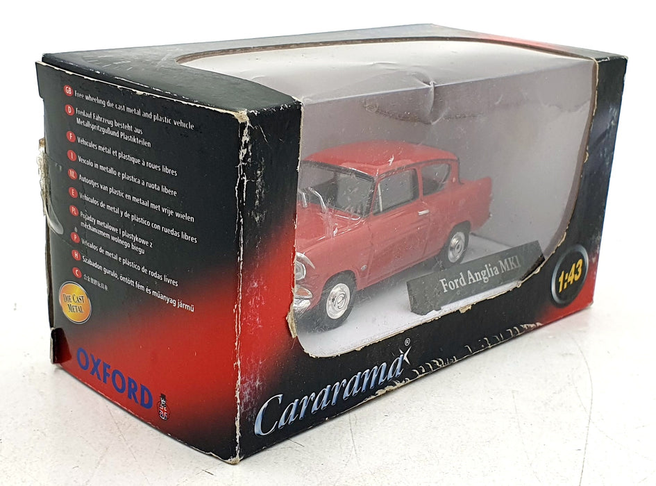 Cararama 1/43 Scale Diecast CR046 - Ford Anglia MKI - Red