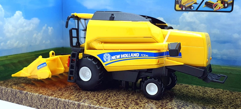 Burago 18cm long 18-31722 - New Holland TCS.90 Combine Harvester - Yellow