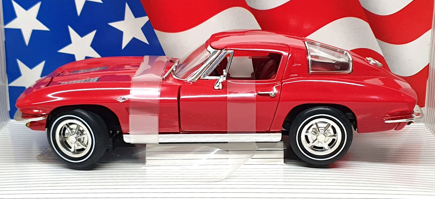 Ertl 1/18 Scale Diecast 7359 - 1963 Chevrolet Corvette Stingray - Red