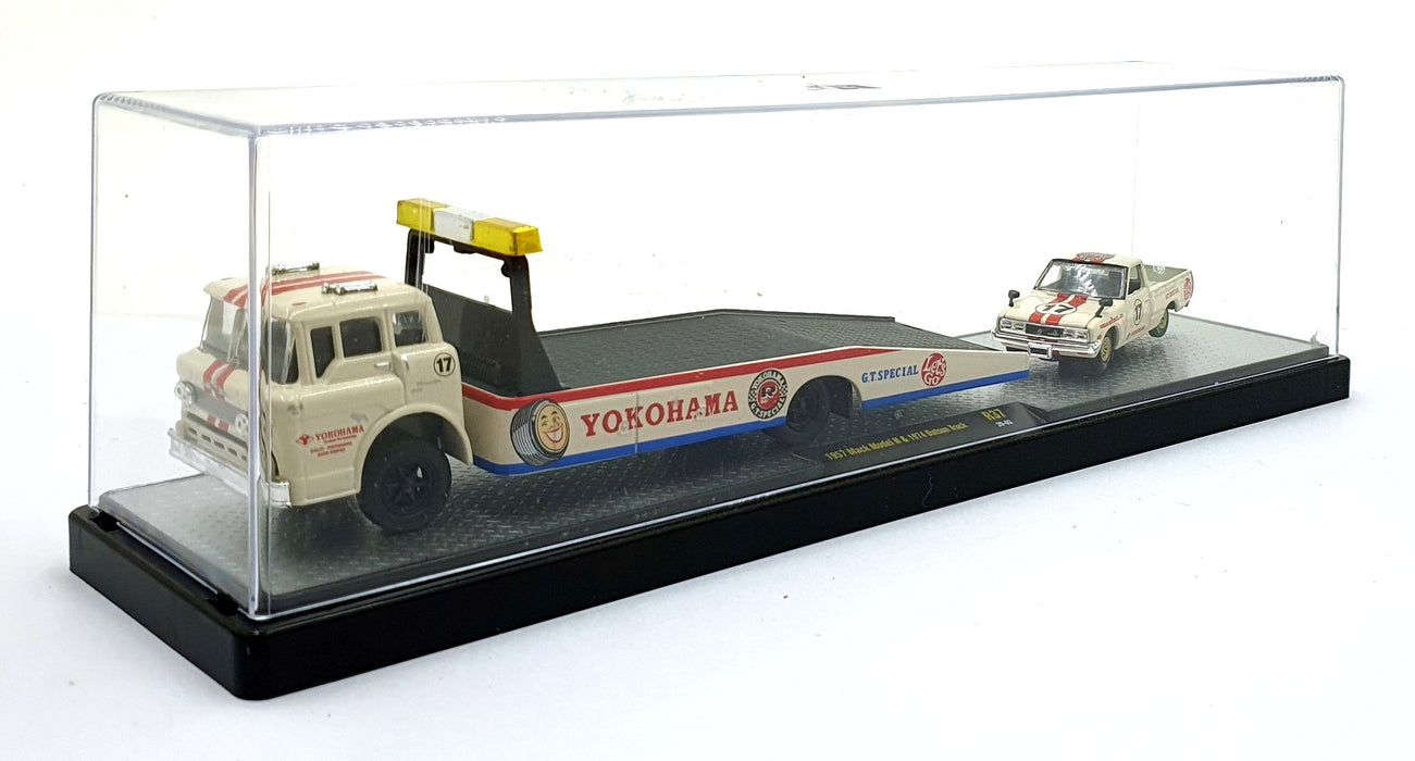 Castline M2 Machines 1/64 Scale R37 - 1957 Mack Model N & 1974 Datsun #17