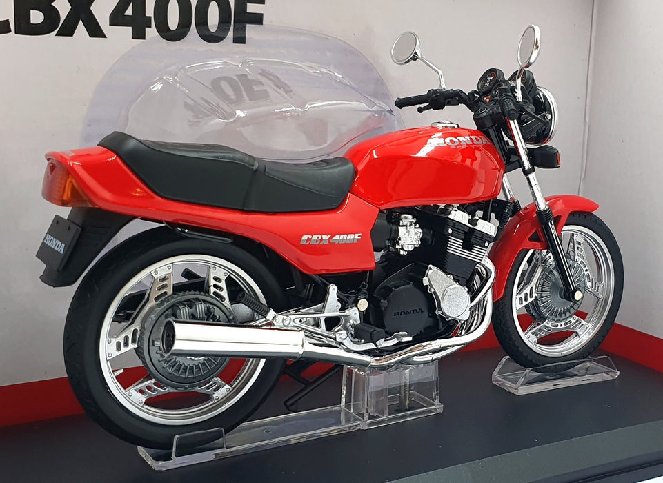 Aoshima 1/12 Scale 11160-4200 - Honda CBX 400F Motorcycle - Red