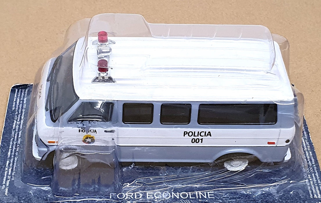 Altaya 1/43 Scale CB69 - Ford Econoline Colombia Police Minibus - White/Grey