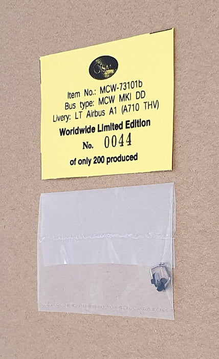 Collector's Model 1/50 Scale MCW-73101b - Metrobus Mk1 Rt. A1 London Heathrow