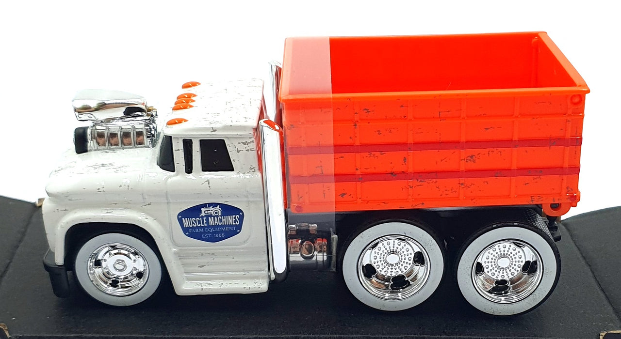 Muscle Machines 1/64 Scale 11610 - 1966 Chevrolet C60 Grain Truck - White