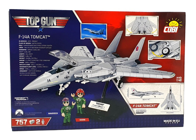 Cobi Bricks 1/48 Scale 5811A - F-14A Tomcat - Top Gun