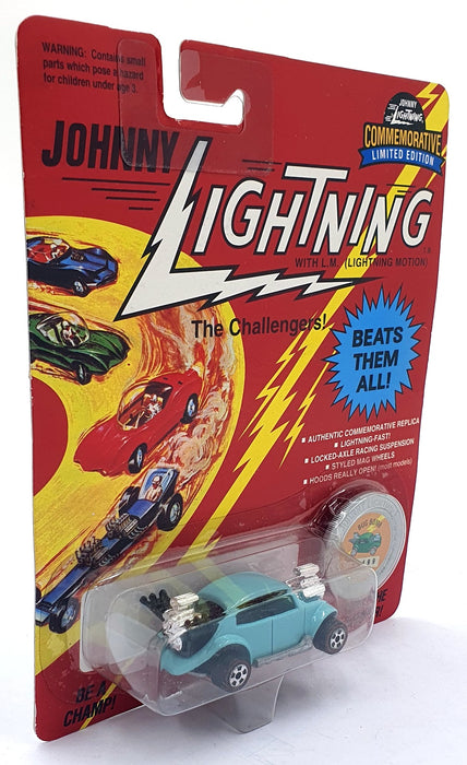 Johnny Lightning 1/64 Scale 100-200 - The Challengers VW Bug Bomb - Teal