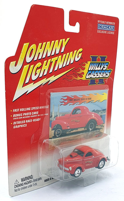 Johnny Lightning 1/64 Scale 365-01 - Willy's Gassers 1941 Willy's Vic Young Red