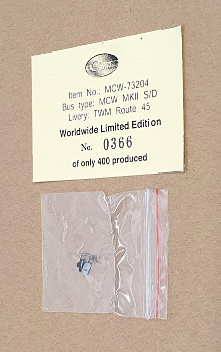 Collector's Model 1/50 Scale MCW-73204 - Metrobus MKII TWM Rt. 45