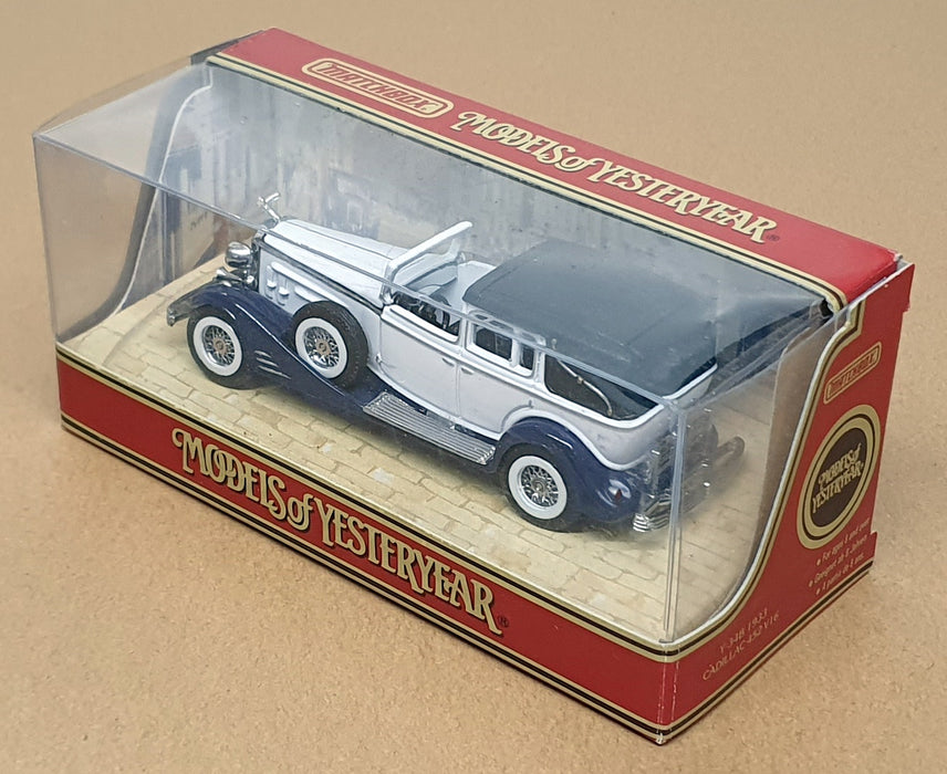 Matchbox Appx 12cm Long Diecast Y-34B - 1933 Cadillac 452 V16 - White