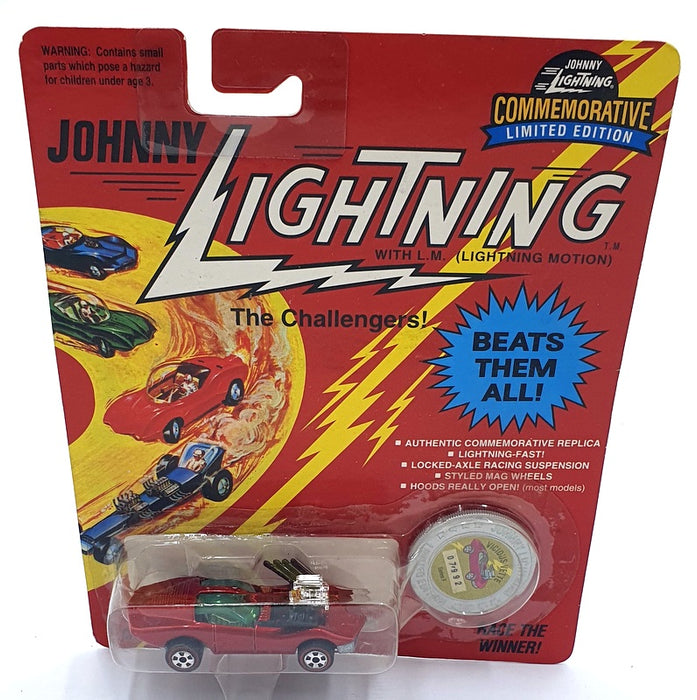 Johnny Lightning 1/64 Scale 100-160 - The Challengers Vicious Vette - Red