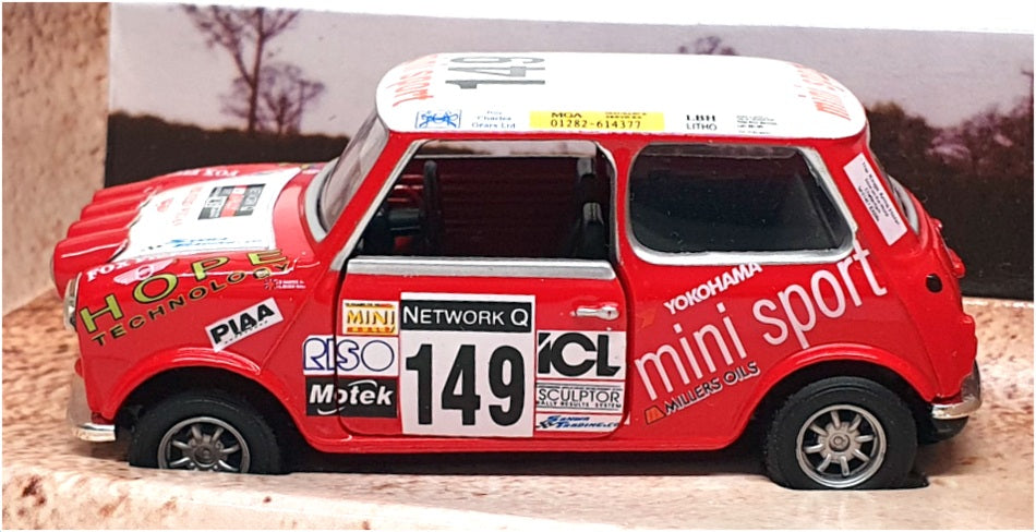Corgi 1/36 Scale 04427 - Mini Sport #149 RAC Rally 1997 - Red/White