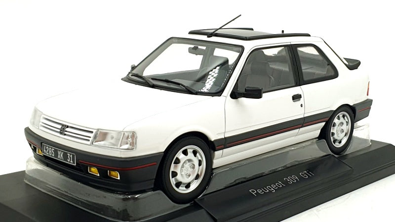 Norev 1/18 Scale Diecast 184888 - 1988 Peugeot 309 GTi - Meije White