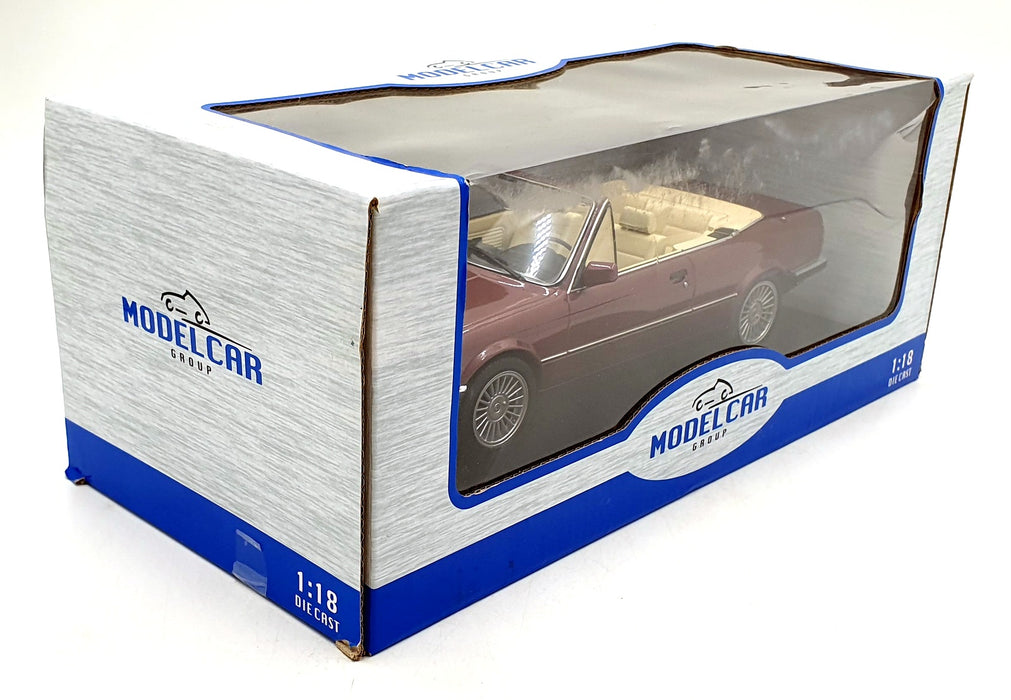 Model Car Group 1/18 Scale MCG18380 - BMW 3-Series E30 Convertible - Red