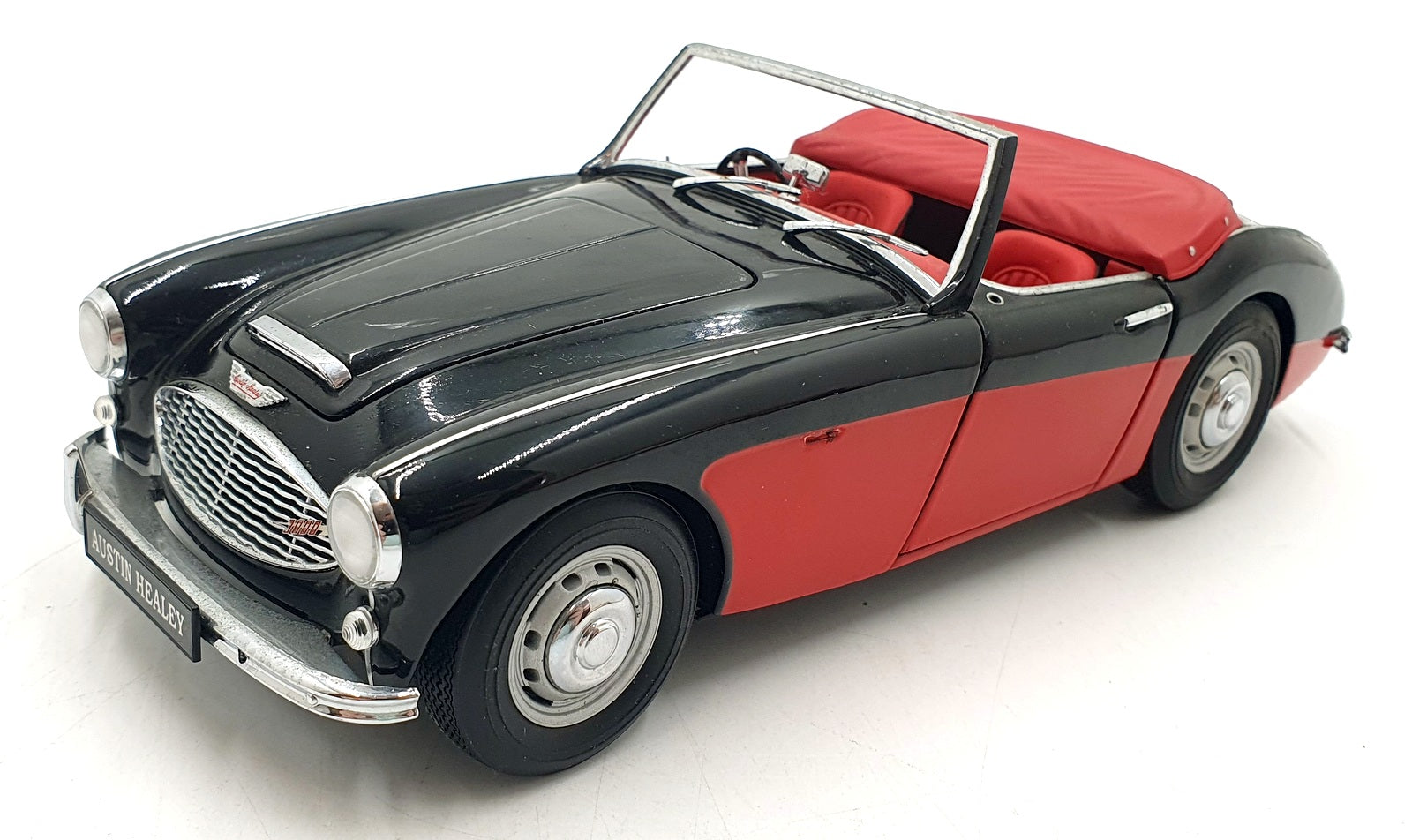 Kyosho 1/18 Scale Diecast 22426K - Austin Healey 3000 - Black/Red