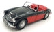Kyosho 1/18 Scale Diecast 22426K - Austin Healey 3000 - Black/Red